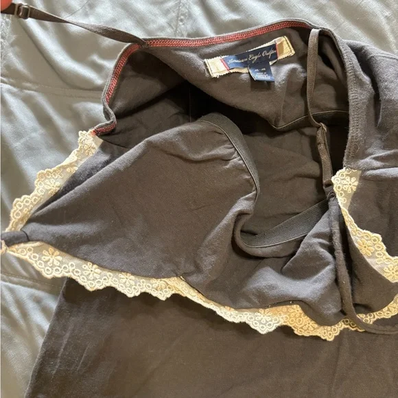 American Eagle Outfitters Lace-Trimmed Tank Camisole Vintage AE - Picture 6 of 12